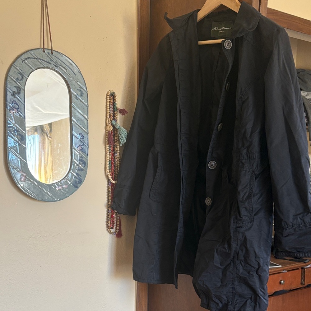 Eddie Bauer Black Stylish RainCoat